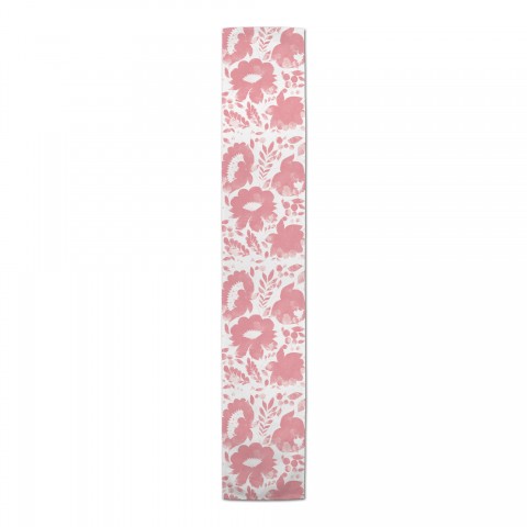 Pink & White Floral Runner