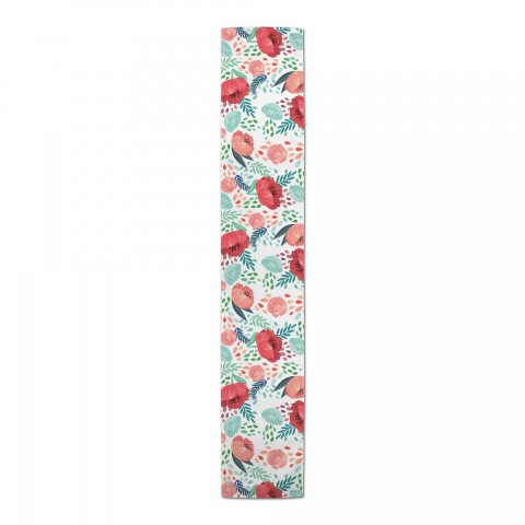 Bright Watercolor Florals  Runner