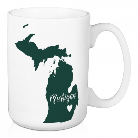 Michigan State Pride Ann Arbor Love 15 oz Mug