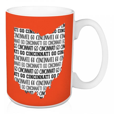 Go Cincinnati 15 oz Mug