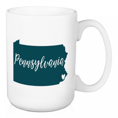 Pennsylvania State Pride Philadelphia Love 15 oz Mug