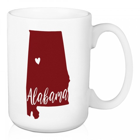 Alabama State Pride Tuscaloosa Love 15 oz Mug