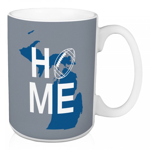Detroit Home Football 15 oz Mug