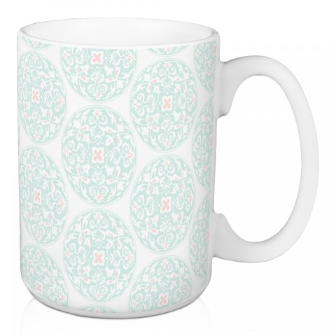 Blue Medallions 15 oz Mug