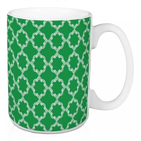 Green Medallions 15 oz Mug