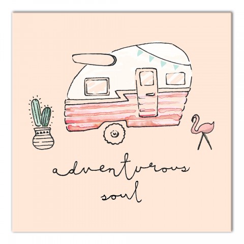 Adventurous Soul 12x12 Canvas Wall Art