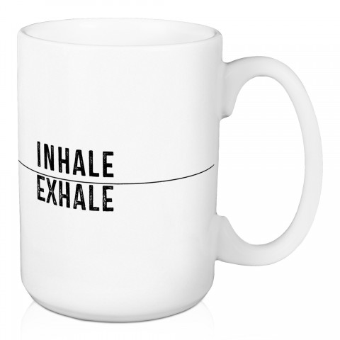 Inhale Exhale 15 oz Mug