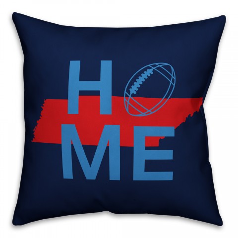 Nashville Home Football 18x18 Indoor / Outdoor Pillow
