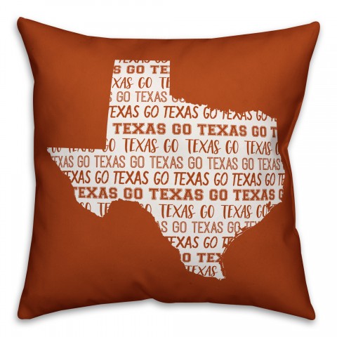 Go Texas 18x18 Indoor / Outdoor Pillow