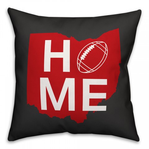 Ohio Home Football 18x18 Indoor / Outdoor Pillow
