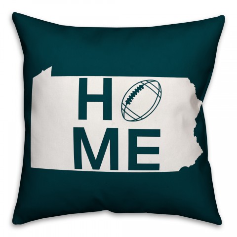 Philadelphia Home Football 18x18 Indoor / Outdoor Pillow