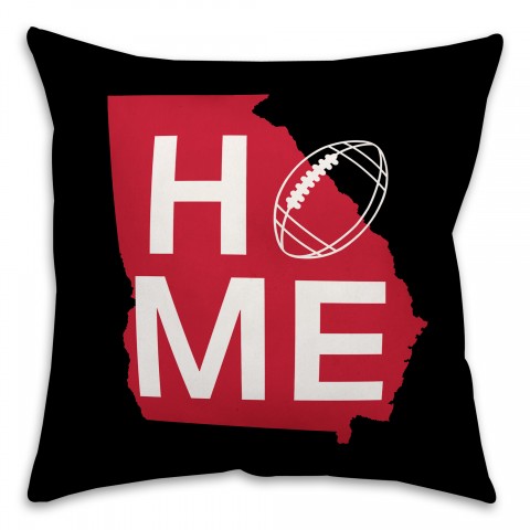 Georgia Home Football 18x18 Indoor / Outdoor Pillow