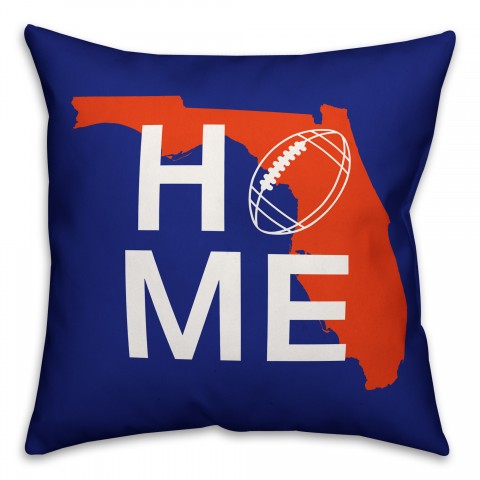 Florida Home Football 18x18 Indoor / Outdoor Pillow