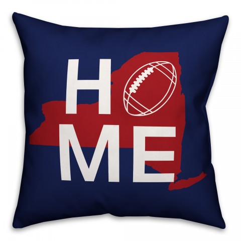 New York Home Football 18x18 Indoor / Outdoor Pillow