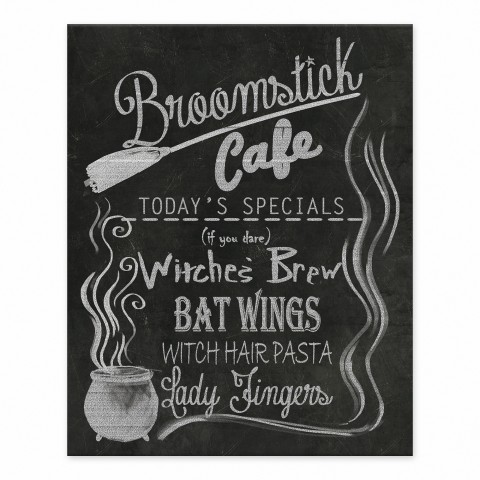 Broomstick Café 8x10 Tabletop Canvas