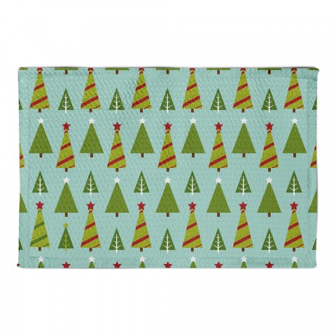 Midcentury Modern Christmas Trees 2x3 Area Rug