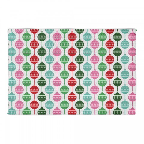 Midcentury Modern Christmas Ornaments 2x3 Area Rug
