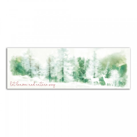Let Heaven and Nature Sing 12x36 Canvas Wall Art