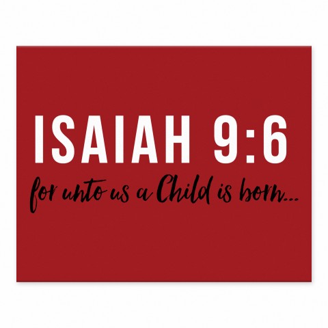 Isaiah 9:6 8x10 Tabletop Canvas
