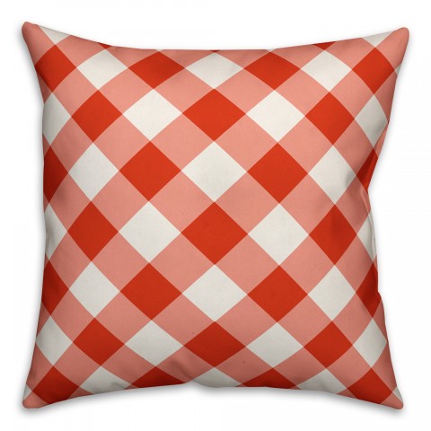 Red Plaid Pillow