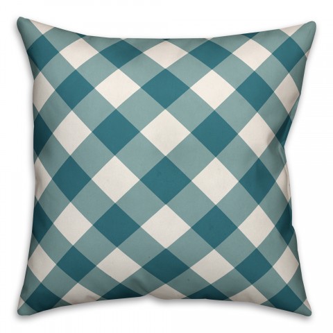 Blue Plaid Pillow