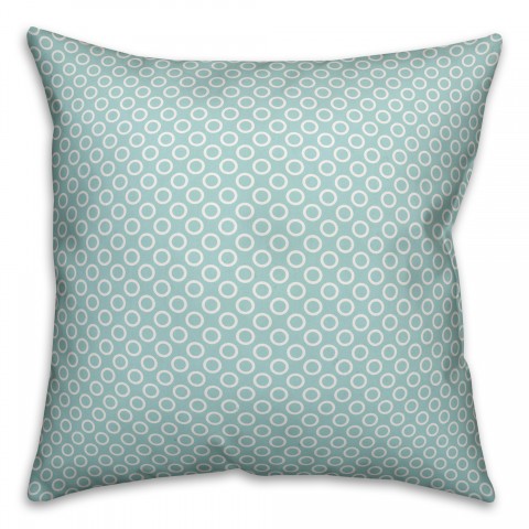 Circle Pattern in Blue Pillow