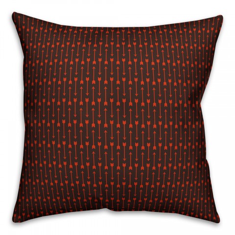 Red Arrows Pattern Pillow Cover