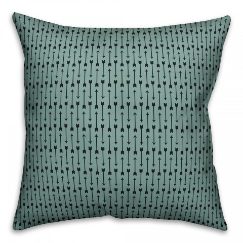 Blue Arrows Pattern Pillow