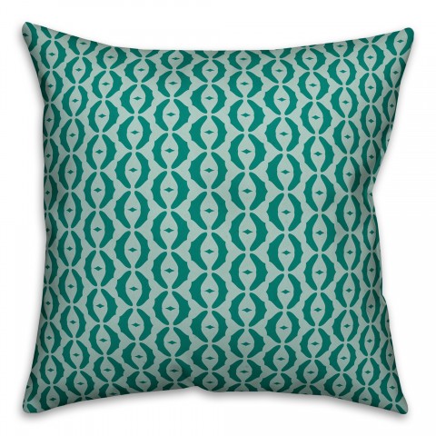 Oval Pattern in Blue Pillow