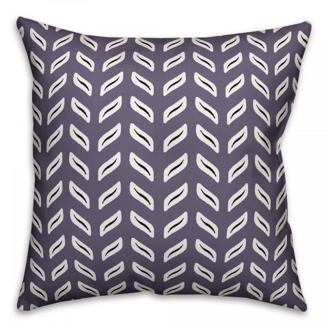 Tire Track Pattern in Purple Pillow