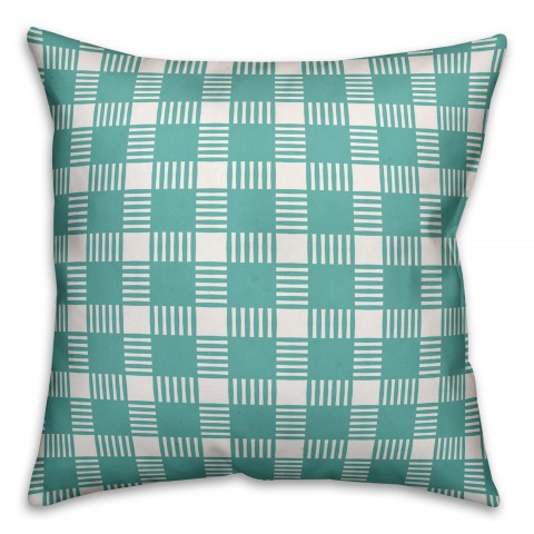 Blue Plaid Pillow