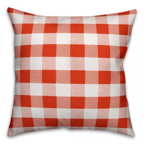 Red Buffalo Check Plaid Pillow