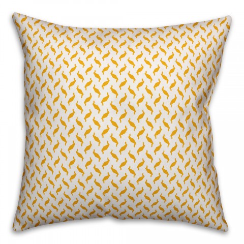 Yellow Zig Zag Pattern Pillow Cover
