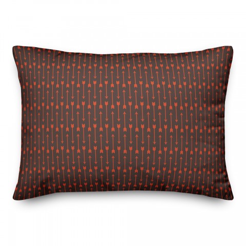 Red Arrows Pattern 14x20 Spun Poly Pillow