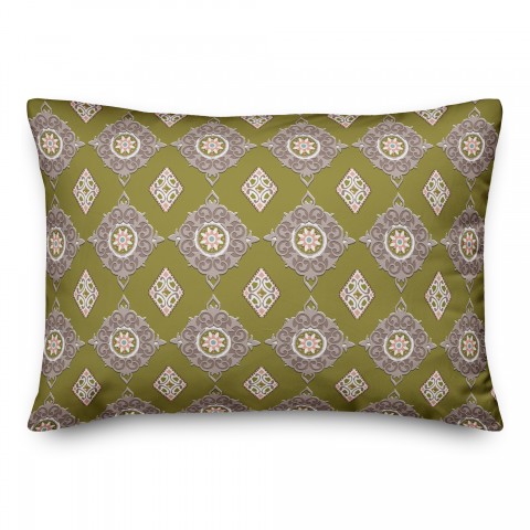 Imperial Pattern in Brown 14x20 Spun Poly Pillow