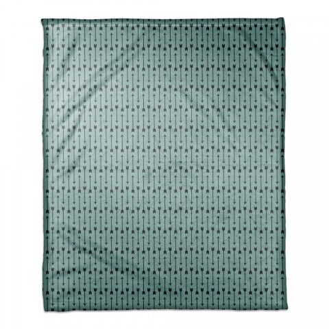 Blue Arrows Pattern 50x60 Coral Fleece Blanket