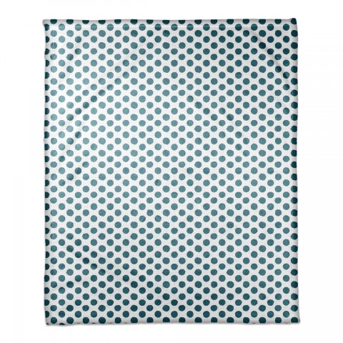 Blue Polka Dots 50x60 Coral Fleece Blanket