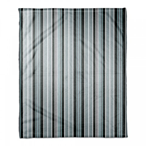 Blue Stripes 50x60 Coral Fleece Blanket