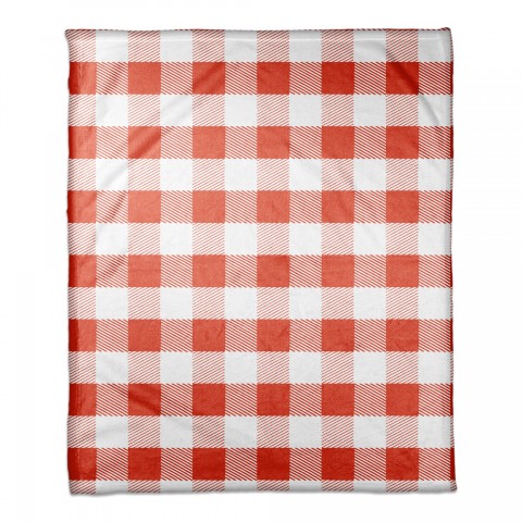 Red Buffalo Check Plaid 50x60 Coral Fleece Blanket
