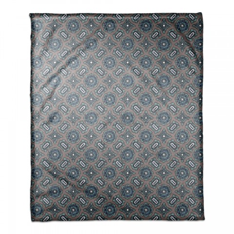 Mandala Pattern in Blue 50x60 Coral Fleece Blanket