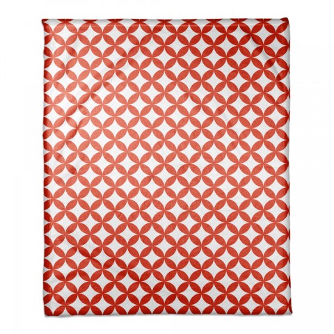 Red Diamond Pattern 50x60 Coral Fleece Blanket