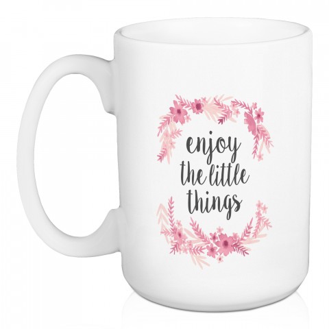 Enjoy the Little Things 15 oz Mug