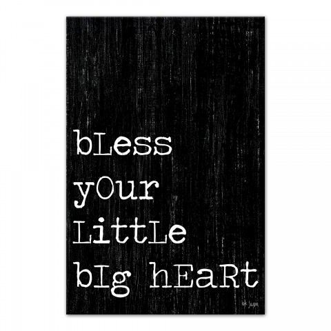 Bless Your Little Big Heart 12x18 Canvas Wall Art