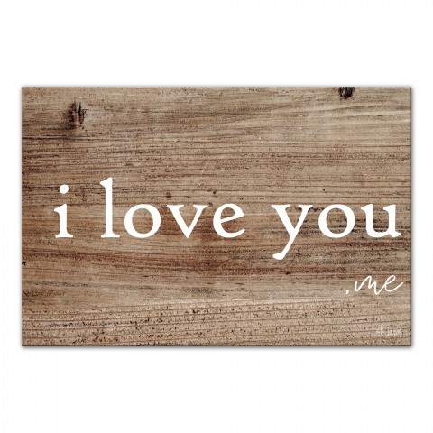 I Love You -Me 12x18 Canvas Wall Art