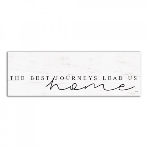The Best Journeys Lead You Home 12x36 Canvas Wall Art