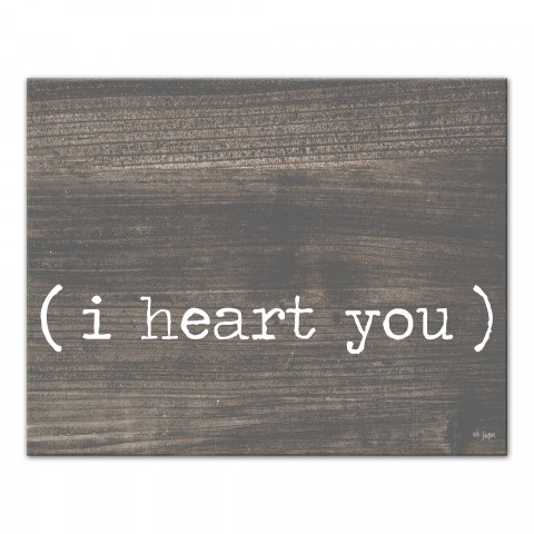 I Heart You 11x14 Canvas Wall Art