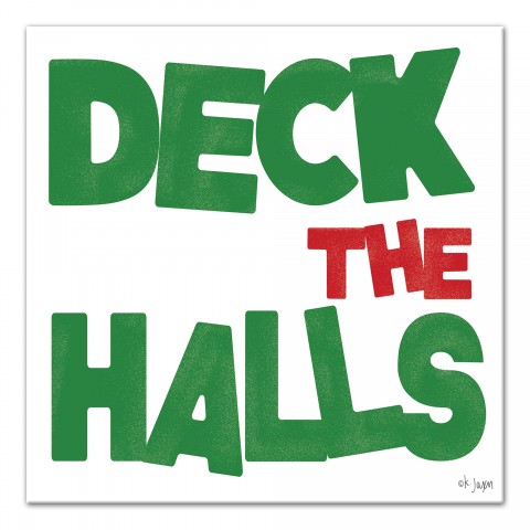 Deck The Halls 12x12 Canvas Wall Art