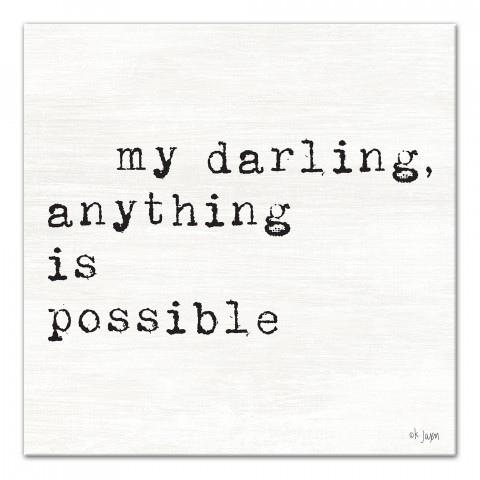 My Darling Anything Is Possible 12x12 Canvas Wall Art