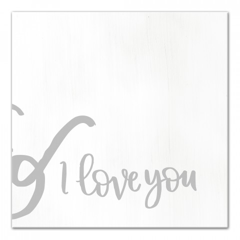 & I Love You 12x12 Canvas Wall Art