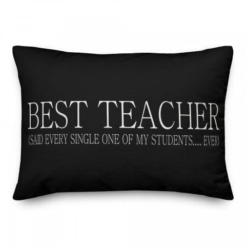 Best Teacher Lumbar 14x20 Spun Poly Pillow